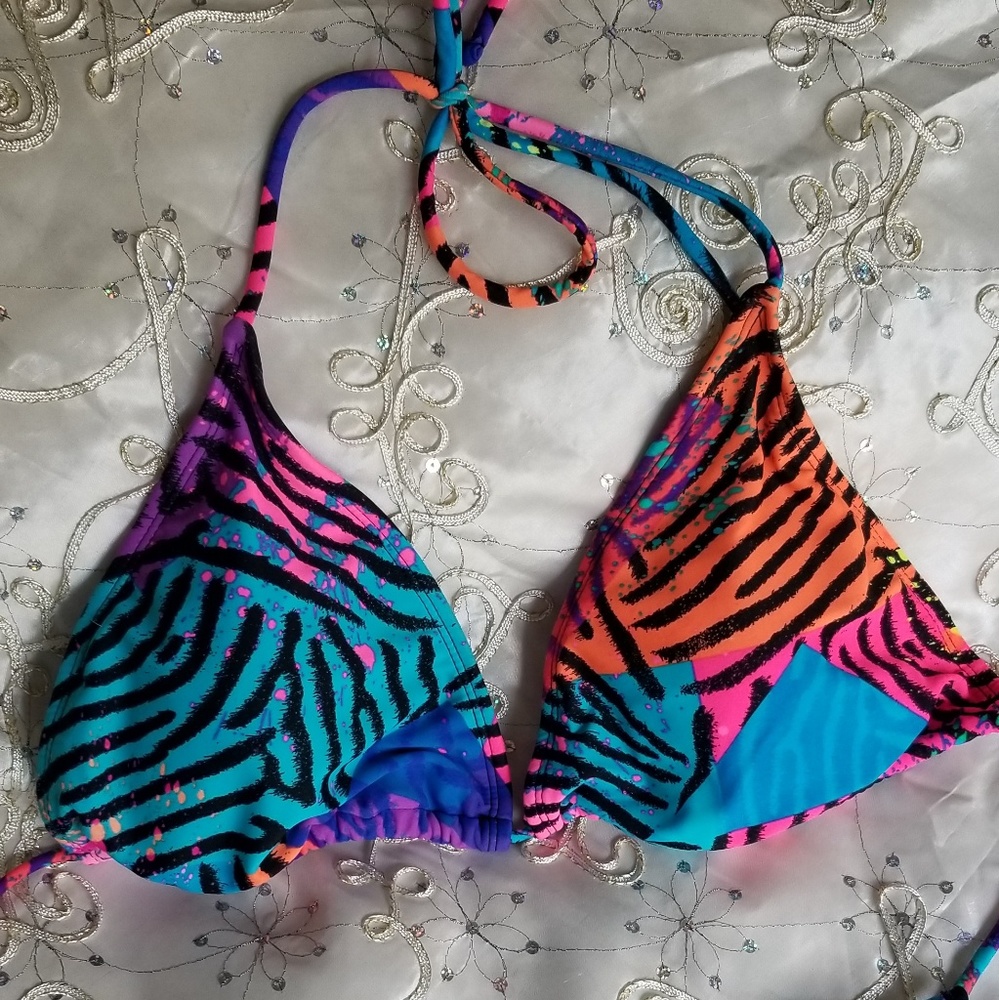 Multi colored Triangle top